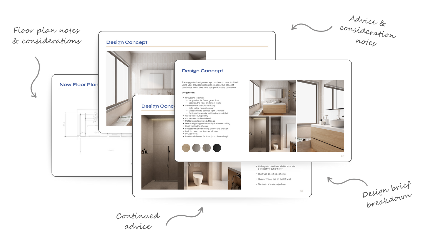 Bathroom Design + Layout Service