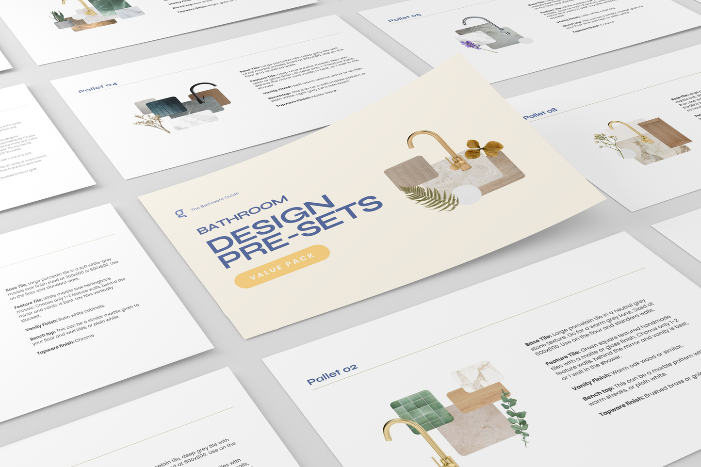 Bathroom Design Pre-sets (32 x Design Value Pack)