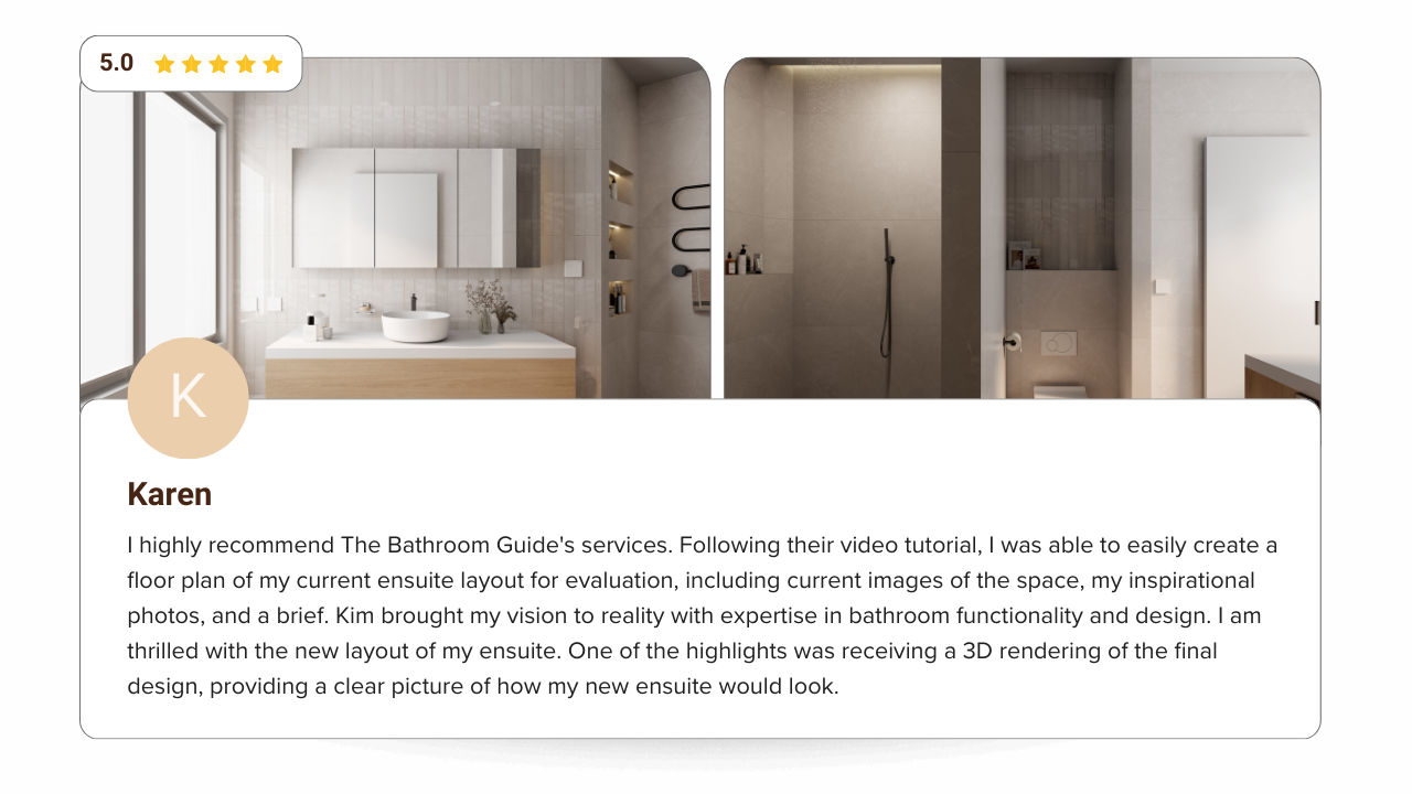 Bathroom Design + Layout Service