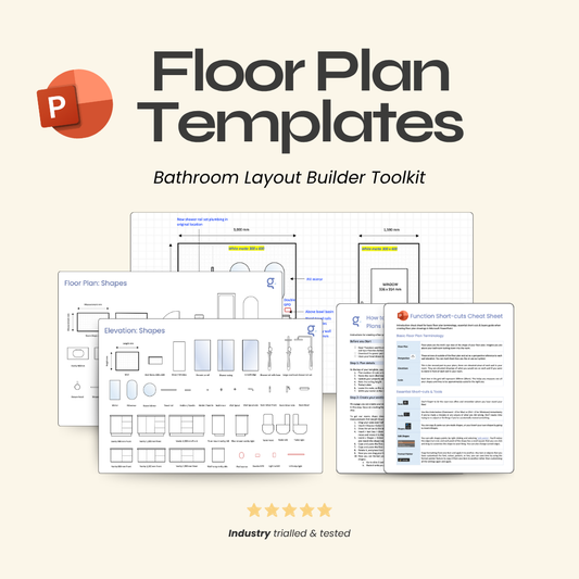 Bathroom Layout Template Pack