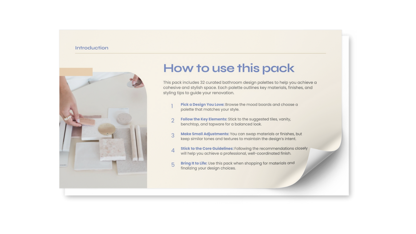 Bathroom Design Pre-sets (32 x Design Value Pack)