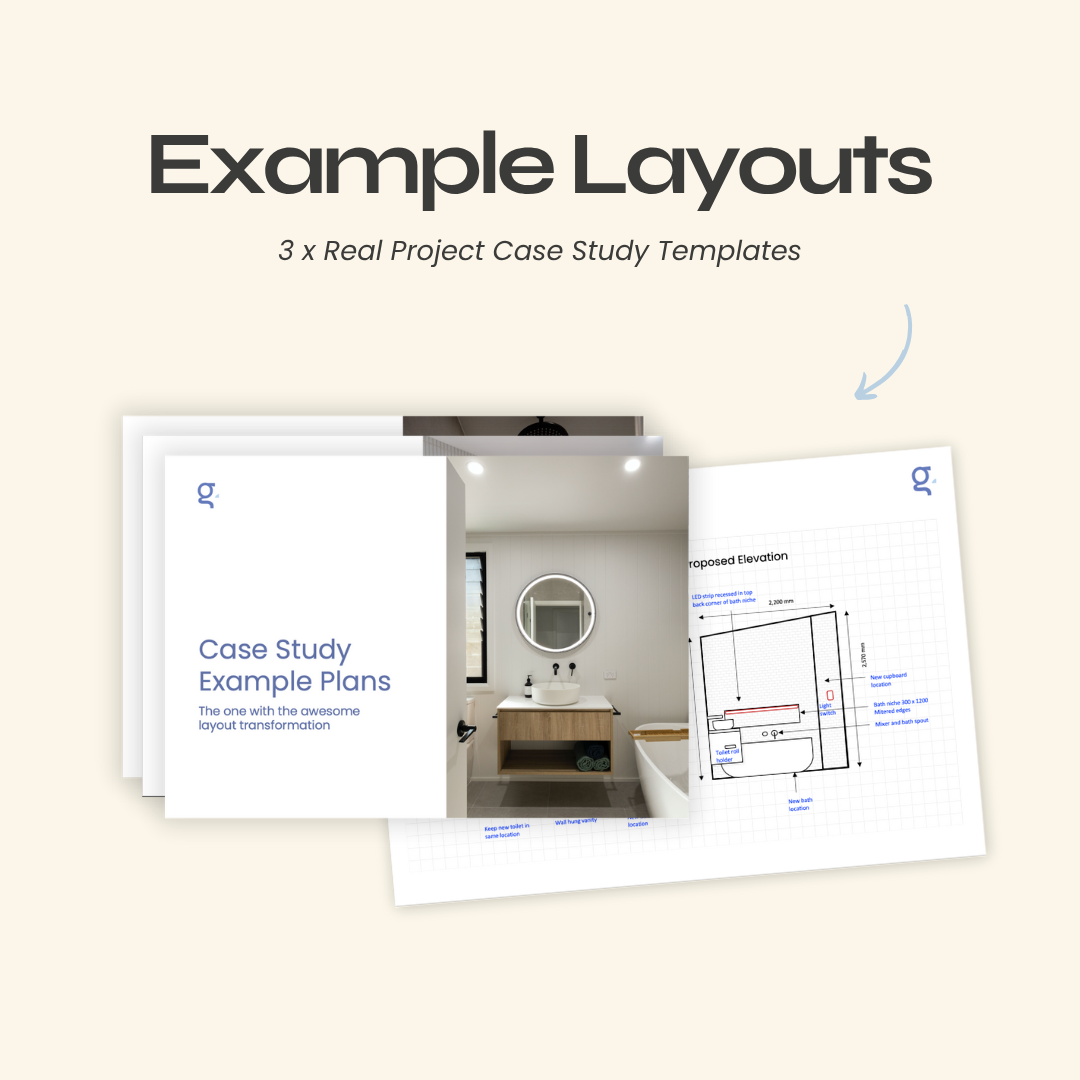 Bathroom Layout Template Pack