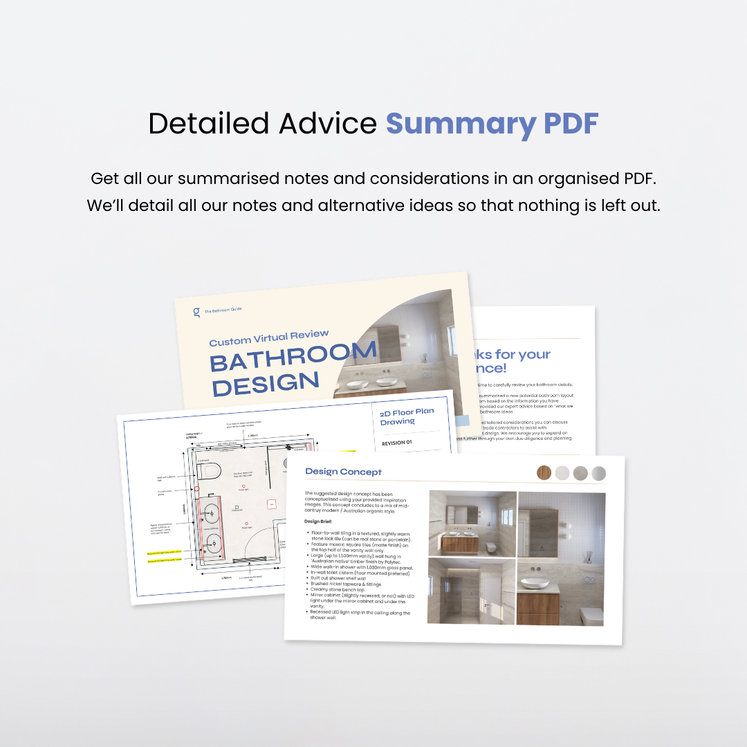 Bathroom Design + Layout Service